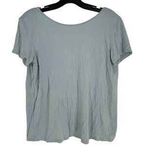 BABATON Aritzia‎ The Group Women's Blue Tie Back Shirt Size Medium